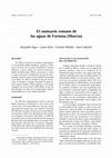 Research paper thumbnail of El santuario romano de las aguas de Fortuna (Murcia)