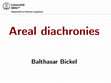 Research paper thumbnail of Areal diachronies