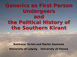 Research paper thumbnail of Generics as First Person Undergoers and the Political History of the Southern Kirant