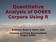 Research paper thumbnail of Quantitative Analysis of DOBES Corpora Using R