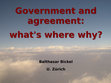 Research paper thumbnail of Government and agreement: what's where why?