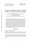 Research paper thumbnail of Floyd, S., Manrique, E., Rossi, G., & Torreira, F. (2015). Timing of Visual Bodily Behavior in Repair Sequences: Evidence From Three Languages. Discourse Processes.