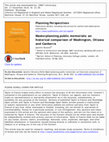 Research paper thumbnail of Masterplanning public memorials: an historical comparison of Washington, Ottawa and Canberra