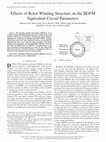 Research paper thumbnail of Effects of Rotor Winding Structure on the BDFM Equivalent Circuit Parameters