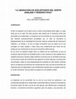 Research paper thumbnail of La migración en dos estados de la República