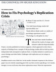 Research paper thumbnail of How to fix psychology's replication crisis