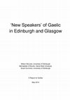 Research paper thumbnail of 'New Speakers' of Gaelic in Edinburgh and Glasgow