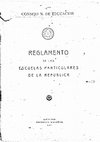 Research paper thumbnail of Reglamento de las escuelas particulares de la república