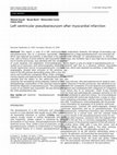 Research paper thumbnail of Left ventricular pseudoaneurysm after myocardial infarction