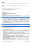 Research paper thumbnail of Fabrication and Application of Rose Bengal-chitosan Films in Laser Tissue Repair