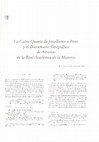 Research paper thumbnail of La Carta Quinta de Jovellanos a Ponz y el Diccionario Geográfico de Asturias de la Real Academia de la Historia