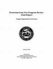 Research paper thumbnail of 2004 Oregon Fire Program Review: Final Report