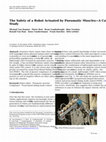 Research paper thumbnail of The Safety of a Robot Actuated by Pneumatic Muscles—A Case Study