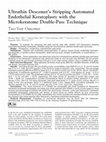 Research paper thumbnail of Ultrathin Descemet's Stripping Automated Endothelial Keratoplasty with the Microkeratome Double-Pass Technique