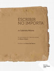 Research paper thumbnail of escribir no importa (2014)