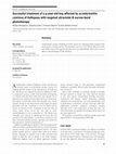 Research paper thumbnail of Successful treatment of a 9-year-old boy affected by acrodermatitis continua of Hallopeau with targeted ultraviolet B narrow-band phototherapy