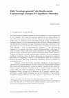 Research paper thumbnail of Dalla "tecnologia generale" alla filosofia sociale. L'epistemologia analogica di Canguilhem e Simondon