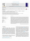 Research paper thumbnail of Failure to deactivate medial prefrontal cortex in people at high risk for psychosis