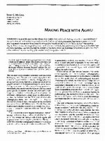 Research paper thumbnail of Making Peace with Agwu