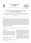 Research paper thumbnail of Preparation and characterization of Er3+-doped TeO2-based oxyhalide glasses