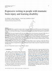 Research paper thumbnail of Expressive writing in people with traumatic brain injury and learning disability