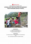 Research paper thumbnail of 2015 Nepal Gorkha Earthquakes : Real Time Emergency Health Responses Evulation