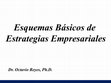 Research paper thumbnail of Esquemas de Estrategias Empresariales del Dr Octavio Reyes, Ph.D.