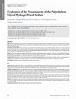 Research paper thumbnail of evaluation of the Neurotoxicity of the Polyethylene Glycol hydrogel Dural Sealant