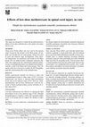 Research paper thumbnail of Effects of low-dose methotrexate in spinal cord injury in rats Düşük doz metotreksatın sıçanlarda omurilik yaralanmasına etkileri