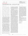 Research paper thumbnail of Interpreting Evolution (Review Article): Science29 Jul 2016 : 451