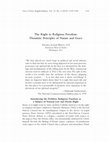 Research paper thumbnail of The Right to Religious Freedom: Thomistic Principles of Nature and Grace