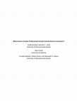 Research paper thumbnail of What Factors Sustain Professional Growth among School Counselors?