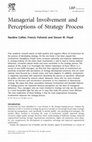 Research paper thumbnail of Managerial Involvement and Perceptions of Strategy Process