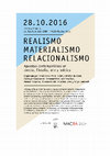 Research paper thumbnail of Realismo / materialismo / relacionalismo