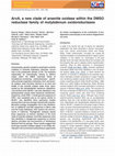 Research paper thumbnail of ArxA, a new clade of arsenite oxidase within the DMSO reductase family of molybdenum oxidoreductases