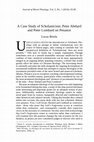 Research paper thumbnail of "A Case Study of Scholasticism: Peter Abelard and Peter Lombard on Penance," Journal of Moral Theology, vol. 5, no. 1 (2016): 65-85