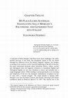 Research paper thumbnail of CHAPTER TWELVE MY PLACE/LA MIA AUSTRALIA: TRANSLATING SALLY MORGAN'S POLYPHONIC AND GENDERED TEXT INTO ITALIAN 1 in Bridging the Gap Between Theory and Practice in Gender and Translation Studies eds. E. Federici and V. Leonardi 2013