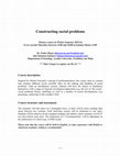 Research paper thumbnail of Constructing social problems (WS 2015/16)