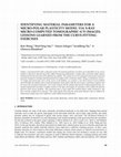 Research paper thumbnail of Identifying material parameters for a micro-polar plasticity model via X-ray micro-CT images: lessons learned from the curve-fitting exercises