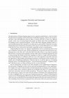 Research paper thumbnail of Linguistic Diversity and Universals