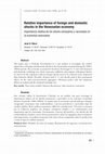 Research paper thumbnail of Relative importance of foreign and domestic shocks in the Venezuelan economy. *Importancia relativa de los shocks extranjeros y nacionales en la economía venezolana