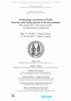 Research paper thumbnail of ARCHAEOLOGY AND HISTORY OF LYDIA FROM THE EARLY LYDIAN PERIOD TO THE LATE ANTIQUITY