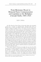 Research paper thumbnail of From Missionary Resort to Memorial Farm: Commemoration and Capitalism at the Birthplace of Joseph Smith, 1905-1925