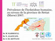 Research paper thumbnail of Prévalence de l’hydatidose humaine, au niveau de la province de Settat (Maroc) 2007