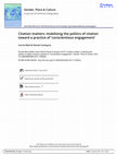 Research paper thumbnail of Citation matters: mobilizing the politics of citation toward a practice of 'conscientious engagement'