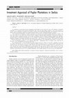 Research paper thumbnail of Investment appraisal of Poplar Plantations in Serbia