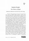 Research paper thumbnail of Review of Stephen Knight, The Politics of Myth, Between, Vol. 6, No. 11, 2016.