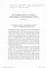 Research paper thumbnail of The "Bologna Process" as a Territory of Knowledge: A Contextualization Analysis