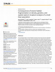 Research paper thumbnail of Consequences of severe habitat fragmentation on density, genetics, and spatial capture-recapture analysis of a small bear population