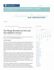 Research paper thumbnail of The Things Revealed are Ours and Our Childrens Forever: Review of Shemesh and Werman, לגלות נסתרות